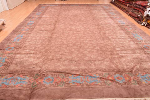 Mahal Brown Hand Knotted 118 X 177  Area Rug 100-89287 Image 12