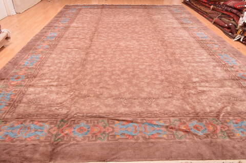 Mahal Brown Hand Knotted 118 X 177  Area Rug 100-89287 Image 13