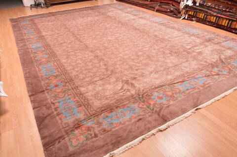 Mahal Brown Hand Knotted 118 X 177  Area Rug 100-89287 Image 14