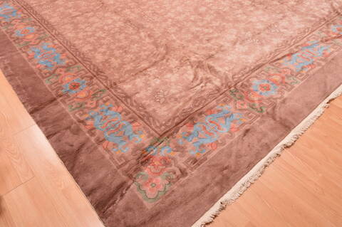 Mahal Brown Hand Knotted 118 X 177  Area Rug 100-89287 Image 16