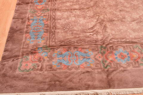 Mahal Brown Hand Knotted 118 X 177  Area Rug 100-89287 Image 17