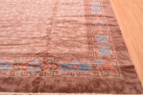 Mahal Brown Hand Knotted 118 X 177  Area Rug 100-89287 Image 21