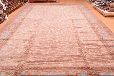 Mahal Brown Hand Knotted 118 X 177  Area Rug 100-89287 Image 2