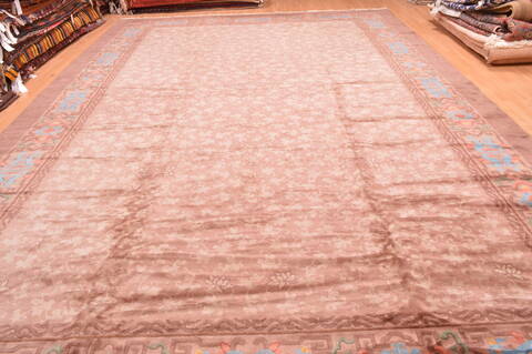 Mahal Brown Hand Knotted 118 X 177  Area Rug 100-89287 Image 3