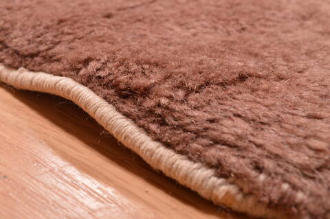 Mahal Brown Hand Knotted 118 X 177  Area Rug 100-89287 Image 4