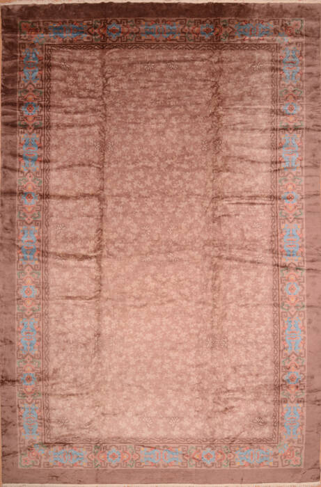 Mahal Brown Hand Knotted 118 X 177  Area Rug 100-89287 Image 0