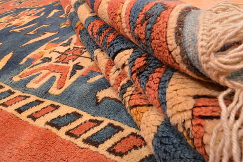 Daghestan Red Hand Knotted 64 X 80  Area Rug 100-89764 Image 10