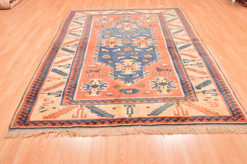 Daghestan Red Hand Knotted 64 X 80  Area Rug 100-89764 Image 14