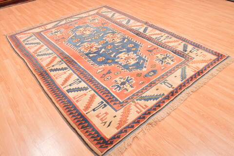 Daghestan Red Hand Knotted 64 X 80  Area Rug 100-89764 Image 16