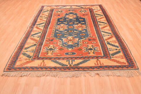 Daghestan Red Hand Knotted 64 X 80  Area Rug 100-89764 Image 17