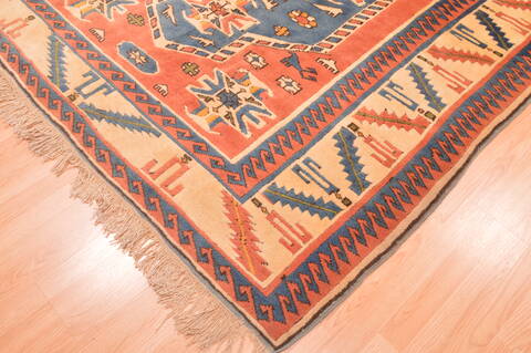 Daghestan Red Hand Knotted 64 X 80  Area Rug 100-89764 Image 2