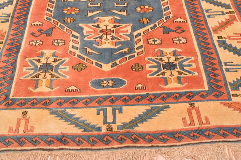 Daghestan Red Hand Knotted 64 X 80  Area Rug 100-89764 Image 3