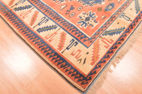 Daghestan Red Hand Knotted 64 X 80  Area Rug 100-89764 Image 8