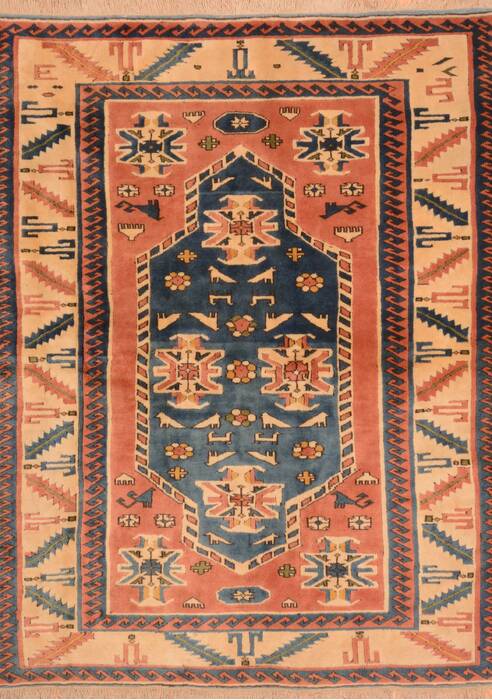 Daghestan Red Hand Knotted 64 X 80  Area Rug 100-89764 Image 0