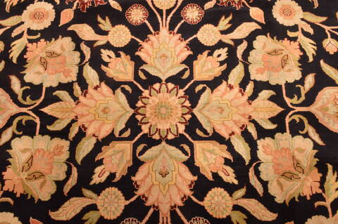 Jaipur Black Hand Knotted 89 X 116  Area Rug 100-89773 Image 10