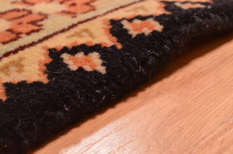 Jaipur Black Hand Knotted 89 X 116  Area Rug 100-89773 Image 12