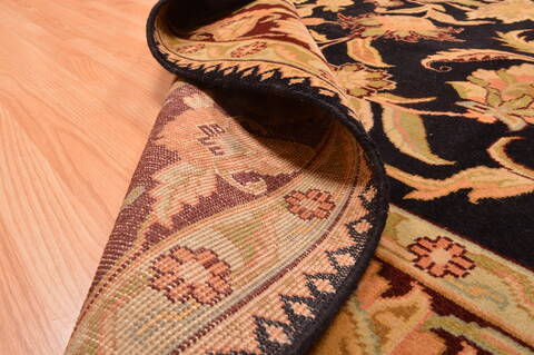 Jaipur Black Hand Knotted 89 X 116  Area Rug 100-89773 Image 14