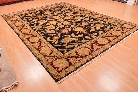 Jaipur Black Hand Knotted 89 X 116  Area Rug 100-89773 Image 3