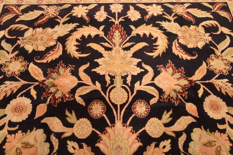 Jaipur Black Hand Knotted 89 X 116  Area Rug 100-89773 Image 9