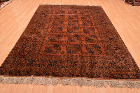 Khan Mohammadi Brown Hand Knotted 68 X 94  Area Rug 100-89774 Image 1