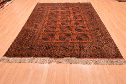 Khan Mohammadi Brown Hand Knotted 68 X 94  Area Rug 100-89774 Image 2