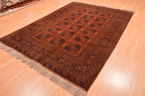 Khan Mohammadi Brown Hand Knotted 68 X 94  Area Rug 100-89774 Image 3