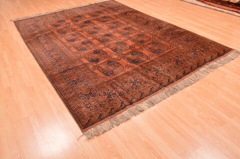 Khan Mohammadi Brown Hand Knotted 68 X 94  Area Rug 100-89774 Image 4