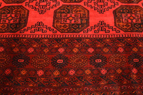 Khan Mohammadi Red Hand Knotted 87 X 108  Area Rug 100-89778 Image 10