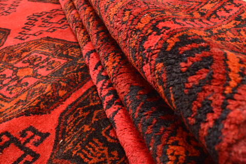 Khan Mohammadi Red Hand Knotted 87 X 108  Area Rug 100-89778 Image 13