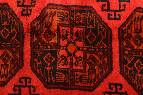Khan Mohammadi Red Hand Knotted 87 X 108  Area Rug 100-89778 Image 14