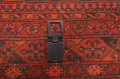 Khan Mohammadi Red Hand Knotted 87 X 108  Area Rug 100-89778 Image 16