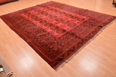 Khan Mohammadi Red Hand Knotted 87 X 108  Area Rug 100-89778 Image 3