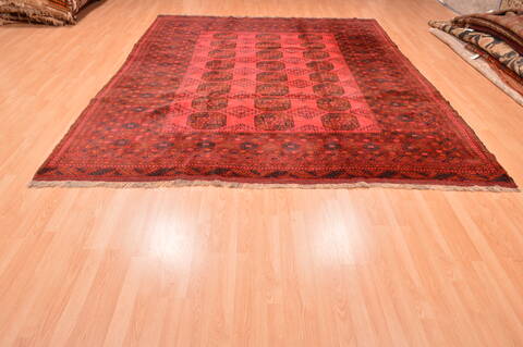 Khan Mohammadi Red Hand Knotted 87 X 108  Area Rug 100-89778 Image 4