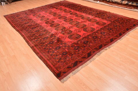 Khan Mohammadi Red Hand Knotted 87 X 108  Area Rug 100-89778 Image 5