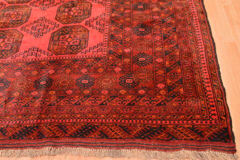 Khan Mohammadi Red Hand Knotted 87 X 108  Area Rug 100-89778 Image 7