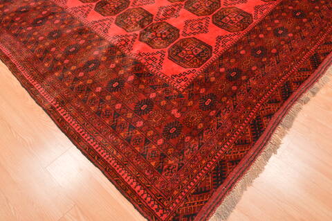 Khan Mohammadi Red Hand Knotted 87 X 108  Area Rug 100-89778 Image 8
