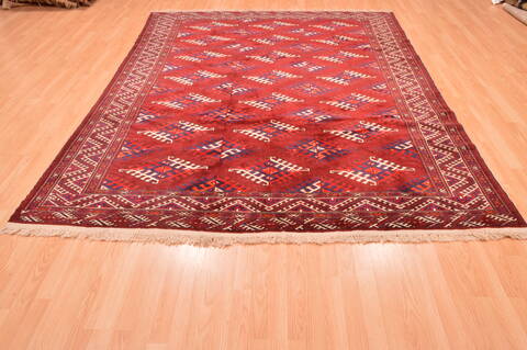Khan Mohammadi Red Hand Knotted 72 X 92  Area Rug 100-89780 Image 3