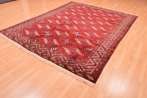 Khan Mohammadi Red Hand Knotted 72 X 92  Area Rug 100-89780 Image 5