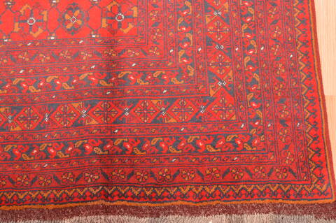 Khan Mohammadi Red Hand Knotted 66 X 99  Area Rug 100-89781 Image 12
