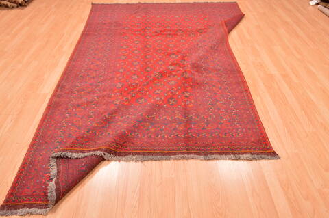 Khan Mohammadi Red Hand Knotted 66 X 99  Area Rug 100-89781 Image 15