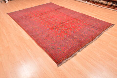 Khan Mohammadi Red Hand Knotted 66 X 99  Area Rug 100-89781 Image 5
