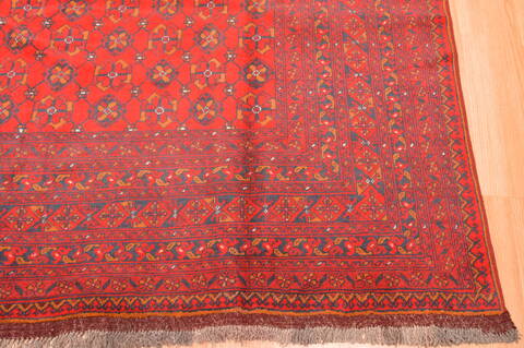 Khan Mohammadi Red Hand Knotted 66 X 99  Area Rug 100-89781 Image 8