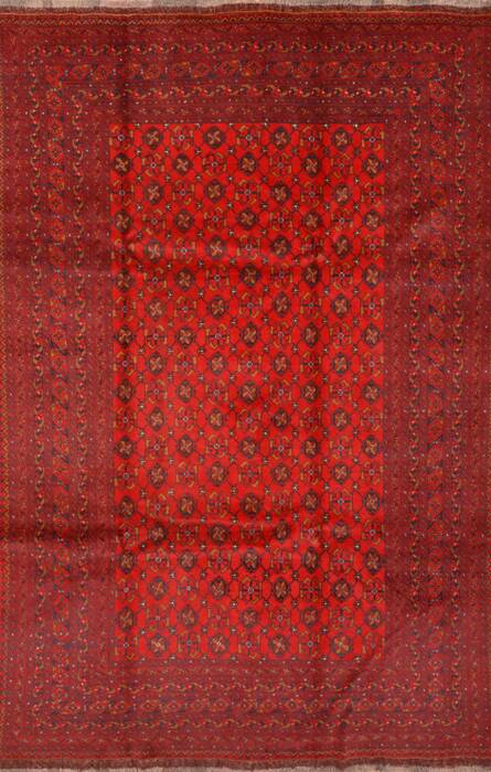 Khan Mohammadi Red Hand Knotted 66 X 99  Area Rug 100-89781 Image 0