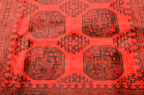 Khan Mohammadi Red Hand Knotted 75 X 104  Area Rug 100-89783 Image 10