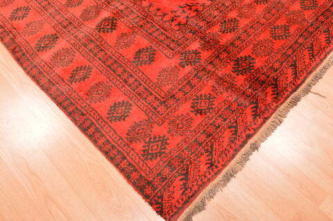 Khan Mohammadi Red Hand Knotted 75 X 104  Area Rug 100-89783 Image 6