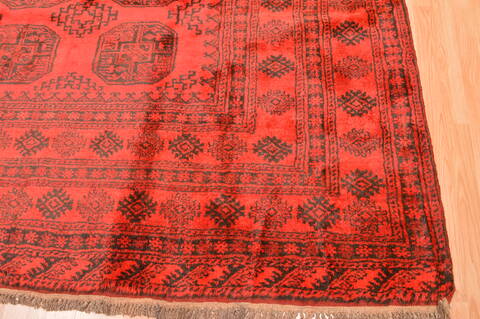 Khan Mohammadi Red Hand Knotted 75 X 104  Area Rug 100-89783 Image 8