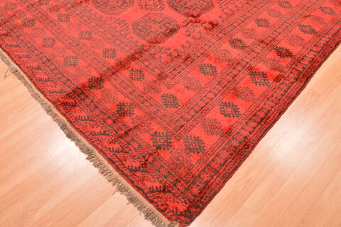 Khan Mohammadi Red Hand Knotted 75 X 104  Area Rug 100-89783 Image 9