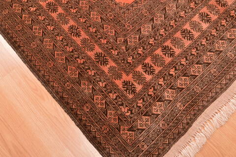 Khan Mohammadi Brown Hand Knotted 80 X 119  Area Rug 100-89784 Image 4