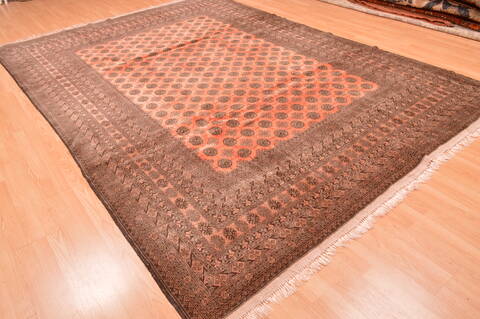 Khan Mohammadi Brown Hand Knotted 80 X 119  Area Rug 100-89784 Image 8