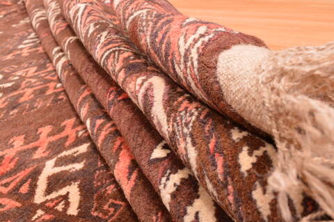 Yamouth Brown Square Hand Knotted 610 X 81  Area Rug 100-89786 Image 13
